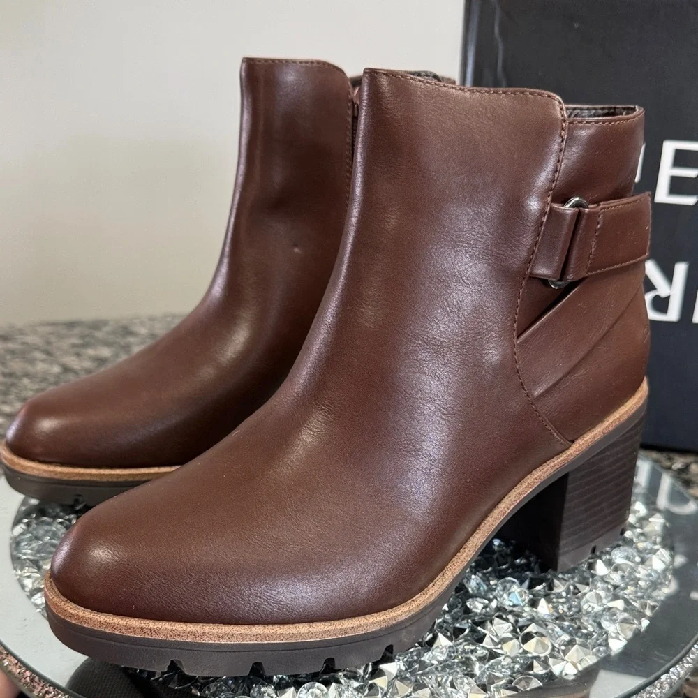 Naturalizer Dark Brown Ankle Booties